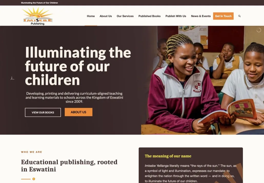 Imisebe Publishing project preview